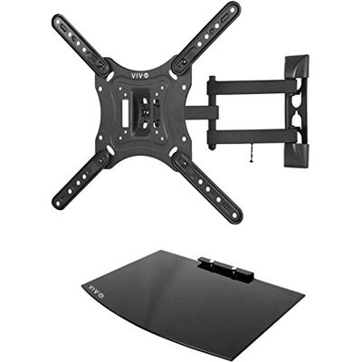 VIVO TV-rek, verstelbaar, voor montage en entertainment, variabele hellingswand, AV, dvd-rekken voor schermen tot 55 inch (montage vwsf1) VIVO TV-rek, verstelbaar, voor montage en entertainment, variabele hellingswand, AV, dvd-rekken voor schermen tot 55 inch (montage vwsf1)