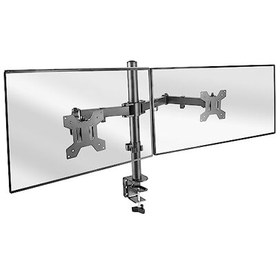 Mars Gaming MARM2 zwart, monitorhouder met dubbele arm voor schermen tot 27 inch, beweegbaar en in hoogte verstelbaar, robuust frame, compatibel met VESA75 en VESA100 Mars Gaming MARM2 zwart, monitorhouder met dubbele arm voor schermen tot 27 inch, beweegbaar en in hoogte verstelbaar, robuust frame, compatibel met VESA75 en VESA100