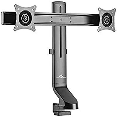 Maclean MC-854 Dubbele monitorstandaard met computertafelhouder 17 tot 27 inch VESA 75 x 75 100 x 100 tot 8 kg (voor 2 monitoren) Maclean MC-854 Dubbele monitorstandaard met computertafelhouder 17 tot 27 inch VESA 75 x 75 100 x 100 tot 8 kg (voor 2 monitoren)