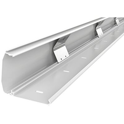 RICOO Kabelafdekking voor tv en computer, kabelgeleiding Z1110-W, aluminium, wand- of vloerbevestiging, kabelgoot, wit, 110 cm RICOO Kabelafdekking voor tv en computer, kabelgeleiding Z1110-W, aluminium, wand- of vloerbevestiging, kabelgoot, wit, 110 cm