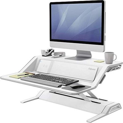 Fellowes 8081101 Lotus DX Zit-/stawerkstation Wit Fellowes 8081101 Lotus DX Zit-/stawerkstation Wit