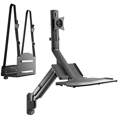 Maclean MC-838 3-in-1 monitor muurbeugel met plank voor toetsenbord 17-32 inch gasveer Maclean MC-838 3-in-1 monitor muurbeugel met plank voor toetsenbord 17-32 inch gasveer