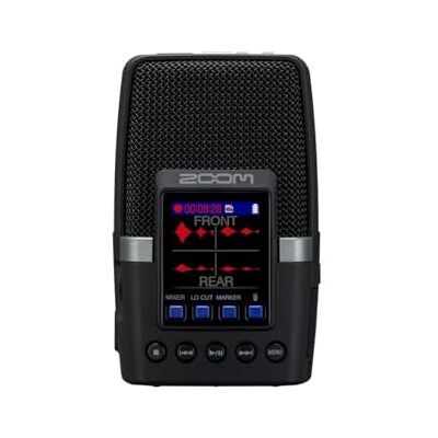 Zoom H2essential Handy Recorder Draagbare 32-bits Float audio-recorder met 3 microfoons voor surround opname, ideaal voor podcasts, muziek, livestreams, EU-versie, zwart Zoom H2essential Handy Recorder Draagbare 32-bits Float audio-recorder met 3 microfoons voor surround opname, ideaal voor podcasts, muziek, livestreams, EU-versie, zwart