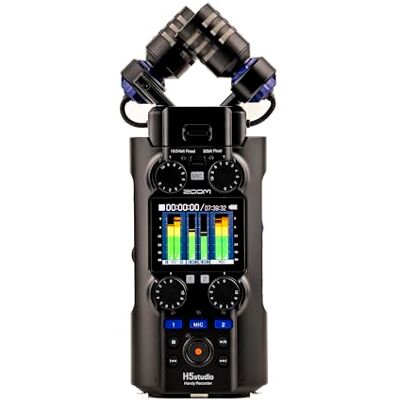Zoom H5studio Handy Recorder 6 tracks, instelbare opname 192 kHz 32 bit float Microfoons en voorversterkers in studiokwaliteit voor perfecte geluidskwaliteit zwart Zoom H5studio Handy Recorder 6 tracks, instelbare opname 192 kHz 32 bit float Microfoons en voorversterkers in studiokwaliteit voor perfecte geluidskwaliteit zwart