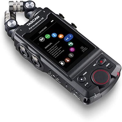 Tascam Portacapture X8 Draagbare 6+2-traps hoge resolutie 32-bit/192-kHz recorder, zwart, draagbaar Tascam Portacapture X8 Draagbare 6+2-traps hoge resolutie 32-bit/192-kHz recorder, zwart, draagbaar