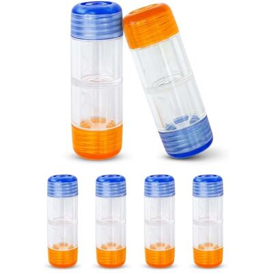 Vision 2 stuks RGP gasdoorlatende contactlenzenhoes, meerkleurig, 2 count (verpakking van 1), compact Vision 2 stuks RGP gasdoorlatende contactlenzenhoes, meerkleurig, 2 count (verpakking van 1), compact