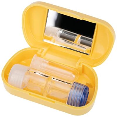 Vision Reiskit Geel Harde Lenzen/RGP Lenzen Case Contactlenzen RGP Spiegel & Zuignap Vision Reiskit Geel Harde Lenzen/RGP Lenzen Case Contactlenzen RGP Spiegel & Zuignap
