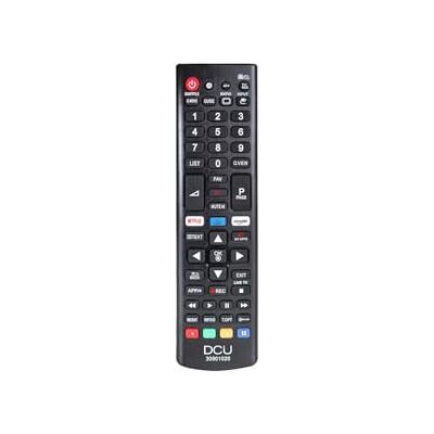 DCU TECNOLOGIC LG afstandsbediening, LCD/LED TV afstandsbediening, knop voor Netflix en Prime Video zwart DCU TECNOLOGIC LG afstandsbediening, LCD/LED TV afstandsbediening, knop voor Netflix en Prime Video zwart