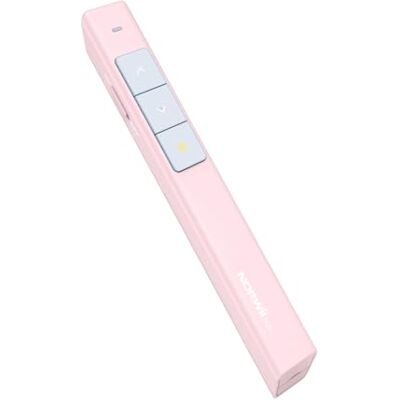 Norwii N26 presentatiepointer met bedieningspaneel 100 m, draadloze presentator 2,4 GHz PPT presentator PowerPoint Clicker Clicker Slide Remote (roze) Norwii N26 presentatiepointer met bedieningspaneel 100 m, draadloze presentator 2,4 GHz PPT presentator PowerPoint Clicker Clicker Slide Remote (roze)