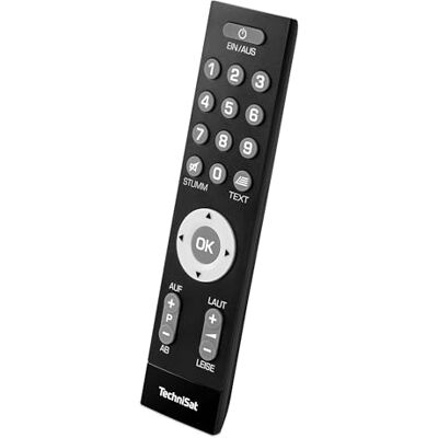 TechniSat ISIZAPPER Universele afstandsbediening voor senioren met zeer grote toetsen en led-signaallamp voor optische bevestiging TechniSat ISIZAPPER Universele afstandsbediening voor senioren met zeer grote toetsen en led-signaallamp voor optische bevestiging