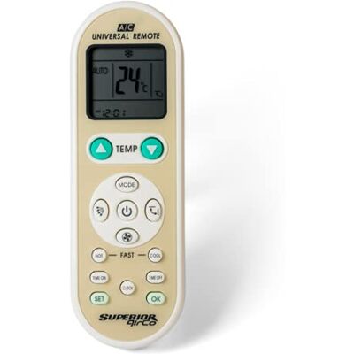 Superior Electronics SUPCU002 Airco, de universele afstandsbediening voor airconditioners, eenvoudig te programmeren Superior Electronics SUPCU002 Airco, de universele afstandsbediening voor airconditioners, eenvoudig te programmeren