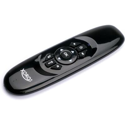 Xoro Amw100 Airmouse met QWERTZ-toetsenbord en microfoon, zwart Xoro Amw100 Airmouse met QWERTZ-toetsenbord en microfoon, zwart