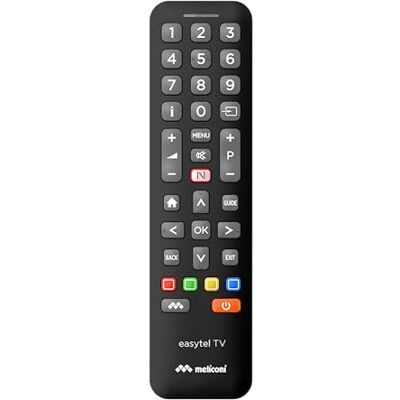 Meliconi Universele afstandsbediening voor Easytel TV New – bestuurt ook de basisfuncties van de Smart TV Meliconi Universele afstandsbediening voor Easytel TV New – bestuurt ook de basisfuncties van de Smart TV