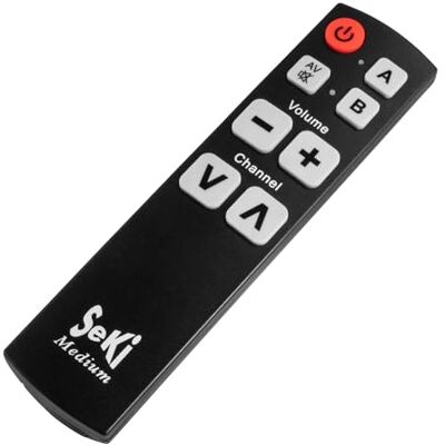 SeKi Medium universele afstandsbediening met leerfunctie, zwart SeKi Medium universele afstandsbediening met leerfunctie, zwart