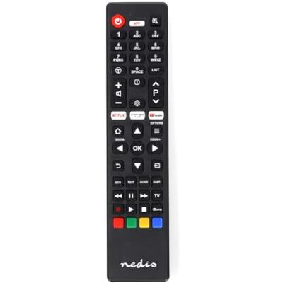 NEDIS Télécommande de rechange Convient pour : TCL/Thomson Fixe 1 bouton Netflix/YouTube Infrarouge Noir NEDIS Télécommande de rechange Convient pour : TCL/Thomson Fixe 1 bouton Netflix/YouTube Infrarouge Noir