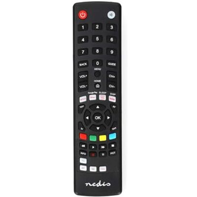 NEDIS Universele afstandsbediening, voorgeprogrammeerd, 1 Disney-apparaat + knop/Google Play Button/Netflix-knop/YouTube-knop, infrarood, zwart NEDIS Universele afstandsbediening, voorgeprogrammeerd, 1 Disney-apparaat + knop/Google Play Button/Netflix-knop/YouTube-knop, infrarood, zwart