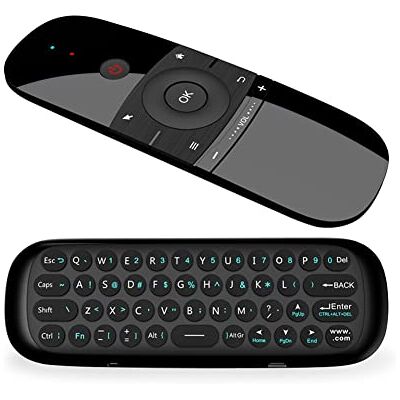 RunSnail Air Mouse afstandsbediening 2,4 GHz met toetsenbord, geïntegreerde gyroscoopsensoren, draadloze afstandsbediening, Air Fly Mouse, oplaadbaar voor Android TV Box, Smart TV, computer, projector, HTPC RunSnail Air Mouse afstandsbediening 2,4 GHz met toetsenbord, geïntegreerde gyroscoopsensoren, draadloze afstandsbediening, Air Fly Mouse, oplaadbaar voor Android TV Box, Smart TV, computer, projector, HTPC