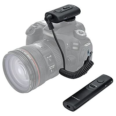 PROfezzion 165ft Draadloze afstandsbediening Shutter Release voor Canon EOS RP R7 R10 R R6 90D 80D 70D 60D 77D 2000D 1300D 850D 800D 760D 750D 700D 650D 600D 550D 250D 200D 100D MM. 6 Mark II M5 Camera enz PROfezzion 165ft Draadloze afstandsbediening Shutter Release voor Canon EOS RP R7 R10 R R6 90D 80D 70D 60D 77D 2000D 1300D 850D 800D 760D 750D 700D 650D 600D 550D 250D 200D 100D MM. 6 Mark II M5 Camera enz