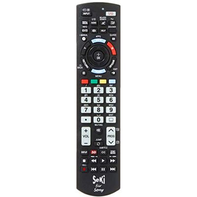 SeKi Afstandsbediening compatibel met Sony – werkt met alle Sony-apparaten (tv, tv, dvd, led tv en 4K) met extra leerfunctie SeKi Afstandsbediening compatibel met Sony – werkt met alle Sony-apparaten (tv, tv, dvd, led tv en 4K) met extra leerfunctie