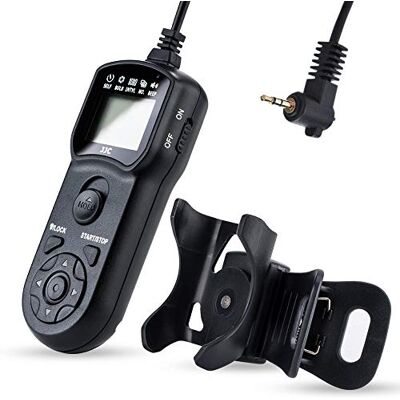 JJC Timer afstandsbediening met statiefhouder klem voor Canon EOS R50V R100 R6 R6II R7 R8 R RP R10 800D 760D 700D 650D 200D 100D 1300D 1200D 1100D 77D 80D 70D G1X G33 X G5X vervanging RS-60E3 JJC Timer afstandsbediening met statiefhouder klem voor Canon EOS R50V R100 R6 R6II R7 R8 R RP R10 800D 760D 700D 650D 200D 100D 1300D 1200D 1100D 77D 80D 70D G1X G33 X G5X vervanging RS-60E3