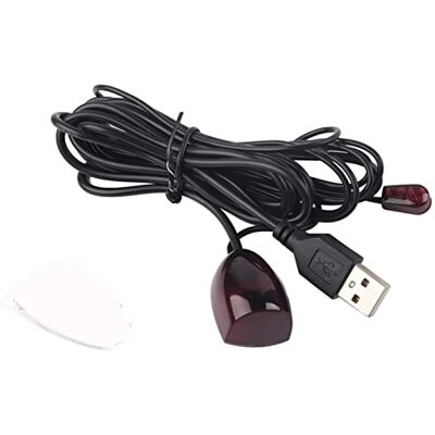 Garsent IR-uitbreiding, verborgen USB-infrarood afstandsbediening, verlengkabel en IR-ontvanger, voor thuis, hotel en andere decoders voor verborgen gebruik Garsent IR-uitbreiding, verborgen USB-infrarood afstandsbediening, verlengkabel en IR-ontvanger, voor thuis, hotel en andere decoders voor verborgen gebruik