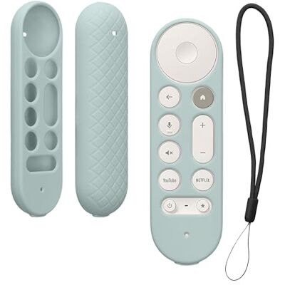 kwmobile Hoesje compatibel met Google TV Streamer 4K hoes Siliconen tv-afstandsbediening hoesje pastel groen kwmobile Hoesje compatibel met Google TV Streamer 4K hoes Siliconen tv-afstandsbediening hoesje pastel groen