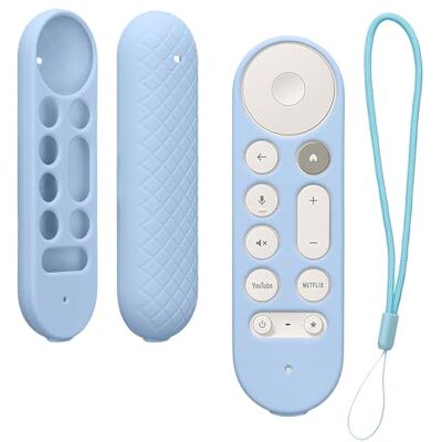 kwmobile Hoesje compatibel met Google TV Streamer 4K hoes Siliconen tv-afstandsbediening hoesje lichtblauw kwmobile Hoesje compatibel met Google TV Streamer 4K hoes Siliconen tv-afstandsbediening hoesje lichtblauw