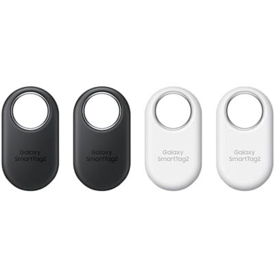 Samsung Galaxy SmartTag2 Set van 4 Bluetooth Compass View AR-tracker, Find Lost-modus, 2 zwart/2 wit Samsung Galaxy SmartTag2 Set van 4 Bluetooth Compass View AR-tracker, Find Lost-modus, 2 zwart/2 wit