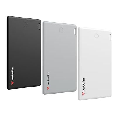 Verbatim My Finder Card 3 stuks slanke oplaadbare Bluetooth portemonnee tracking kaarten voor portemonnee, paspoort en andere Apple-compatibele apparaten "Waar is ? Verbatim My Finder Card 3 stuks slanke oplaadbare Bluetooth portemonnee tracking kaarten voor portemonnee, paspoort en andere Apple-compatibele apparaten "Waar is ?