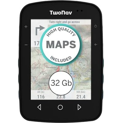 TwoNav Terra (32 GB) + kaart 5 platen uit België IGN Topo 1:50.000, sport-gps met 3,7 inch breedbeeld voor bergen, wandelen, mountainbiken, fietsen TwoNav Terra (32 GB) + kaart 5 platen uit België IGN Topo 1:50.000, sport-gps met 3,7 inch breedbeeld voor bergen, wandelen, mountainbiken, fietsen