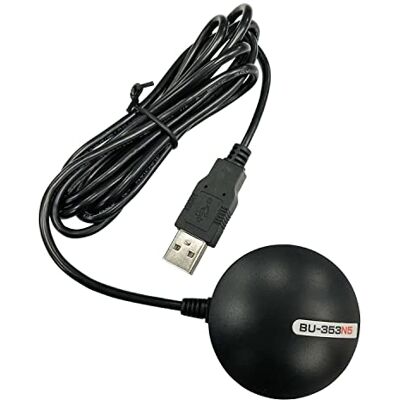 GlobalSat BU-353N5 GNSS USB-ontvanger Zwart GlobalSat BU-353N5 GNSS USB-ontvanger Zwart