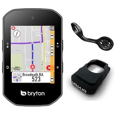 Bryton S500E GPS fietscomputer zwart 84 x 51 x 25 mm Bryton S500E GPS fietscomputer zwart 84 x 51 x 25 mm