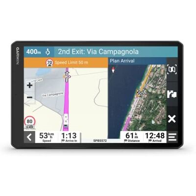 Garmin Camper 1095, GPS campers en caravans, 10", verkeersinformatie via GPS voor campers en caravans, verkeersinfo via DAB, 24,5 x 15,4 x 2,1 cm, groothoek, 10,1 inch, 1280 × 800 pixels Garmin Camper 1095, GPS campers en caravans, 10", verkeersinformatie via GPS voor campers en caravans, verkeersinfo via DAB, 24,5 x 15,4 x 2,1 cm, groothoek, 10,1 inch, 1280 × 800 pixels