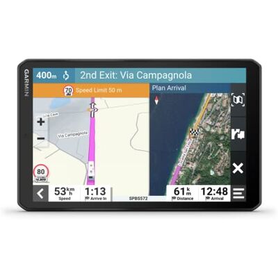 Garmin Camper 895, GPS campers en caravans, 8", verkeersinformatie via app GPS voor campers en caravans, verkeersinformatie via app, b x h x d: 20,0 x 12,5 x 2,0 cm, 8 inch touchscreen Garmin Camper 895, GPS campers en caravans, 8", verkeersinformatie via app GPS voor campers en caravans, verkeersinformatie via app, b x h x d: 20,0 x 12,5 x 2,0 cm, 8 inch touchscreen
