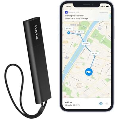 Invoxia Pro GPS-tracker, real-time locatie, inclusief 1 jaar abonnement, voor auto's, motorfietsen, kinderen, bewegings- en kantelwaarschuwingen, 4G LTE-M-netwerk, tot 3 maanden batterijduur Invoxia Pro GPS-tracker, real-time locatie, inclusief 1 jaar abonnement, voor auto's, motorfietsen, kinderen, bewegings- en kantelwaarschuwingen, 4G LTE-M-netwerk, tot 3 maanden batterijduur