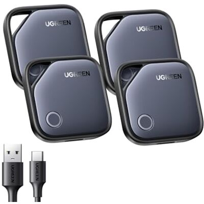 UGREEN FineTrack Tag Tracker werkt alleen iOS, 4 stuks UGREEN FineTrack Tag Tracker werkt alleen iOS, 4 stuks