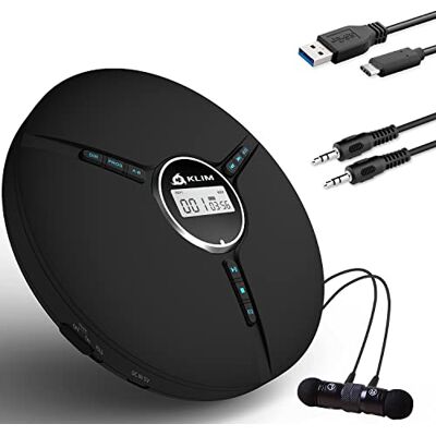 KLIM Discman draagbare CD -speler met ingebouwde batterij, inclusief hoofdtelefoons in . Compact Mini CD-speler, compatibel met CD-R, CD-RW en MP3. Discman CD -speler Nieuwe publicatie -schwarz KLIM Discman draagbare CD -speler met ingebouwde batterij, inclusief hoofdtelefoons in . Compact Mini CD-speler, compatibel met CD-R, CD-RW en MP3. Discman CD -speler Nieuwe publicatie -schwarz