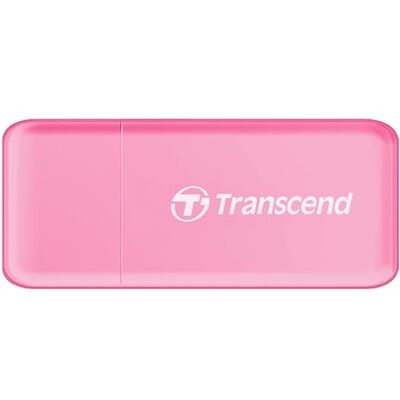 Transcend Multifunctionele kaartlezer met SD- en microSD-kaartsleuf en USB 3.1 Gen 1-aansluiting, roze TS-RDF5R Transcend Multifunctionele kaartlezer met SD- en microSD-kaartsleuf en USB 3.1 Gen 1-aansluiting, roze TS-RDF5R