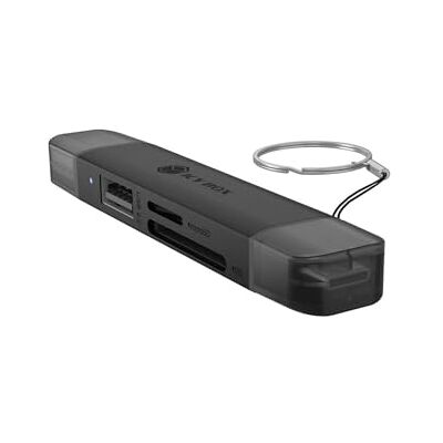 ICY BOX IB-CR203-CU3 3-in-1 USB-C/A, SD & microSD 5 Gbit/s kaartlezer met extra USB-A-poort voor pc, laptop, MacBook, tablet en smartphone ICY BOX IB-CR203-CU3 3-in-1 USB-C/A, SD & microSD 5 Gbit/s kaartlezer met extra USB-A-poort voor pc, laptop, MacBook, tablet en smartphone