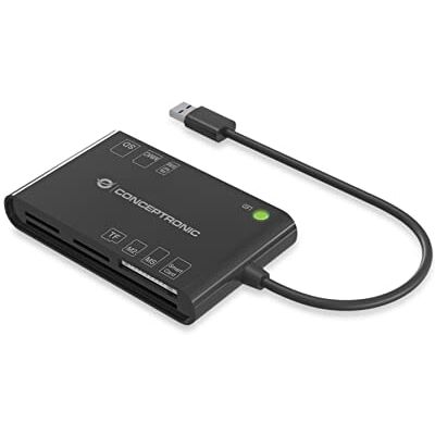 Conceptronic Smart ID Card Reader Alles-in-één Zwart Conceptronic Smart ID Card Reader Alles-in-één Zwart