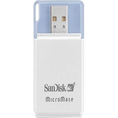 SanDisk MicroMate Reader USB 2.0 witte geheugenkaartlezer geheugenkaartlezers (MS Duo, MS Pro Duo, USB 2.0, wit) SanDisk MicroMate Reader USB 2.0 witte geheugenkaartlezer geheugenkaartlezers (MS Duo, MS Pro Duo, USB 2.0, wit)