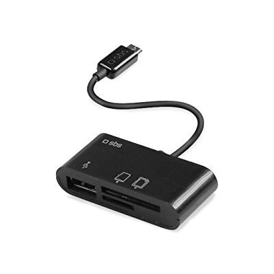 SBS TTCABLEREADER Micro-USB-kaartlezer (MicroSD (TransFlash), MMC, SD, Micro-USB, 0,10 m, Zwart) SBS TTCABLEREADER Micro-USB-kaartlezer (MicroSD (TransFlash), MMC, SD, Micro-USB, 0,10 m, Zwart)