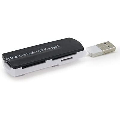 Waytex Kaartlezer USB 2.0 SD/SDHC/Mini SD/T FLASH/M2/MMC/XD, zwart Waytex Kaartlezer USB 2.0 SD/SDHC/Mini SD/T FLASH/M2/MMC/XD, zwart