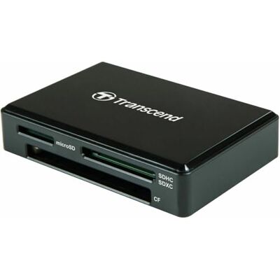 Transcend USB 3.1 Gen 1 multifunctionele kaartlezer, zwart Transcend USB 3.1 Gen 1 multifunctionele kaartlezer, zwart