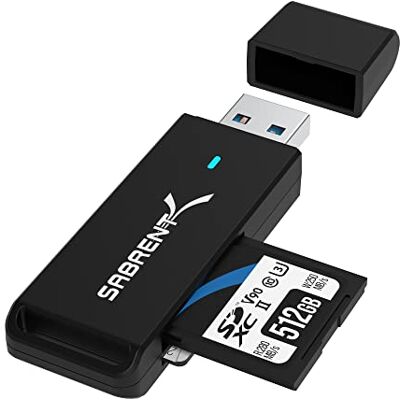 SABRENT SD, Micro SD-kaartlezer, USB 3.0-kaartlezer, 5Gbps High Speed Externe kaartlezers OTG-adapter ondersteunt MMC/TF/SDXC/SDHC/Micro SDHC/Micro SDXC, voor pc, enz (CR-T2MS) SABRENT SD, Micro SD-kaartlezer, USB 3.0-kaartlezer, 5Gbps High Speed Externe kaartlezers OTG-adapter ondersteunt MMC/TF/SDXC/SDHC/Micro SDHC/Micro SDXC, voor pc, enz (CR-T2MS)