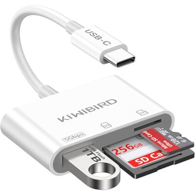 KiwiBird SD-kaartadapter USB C SD-kaartlezer USB C KiwiBird SD-kaartadapter USB C SD-kaartlezer USB C