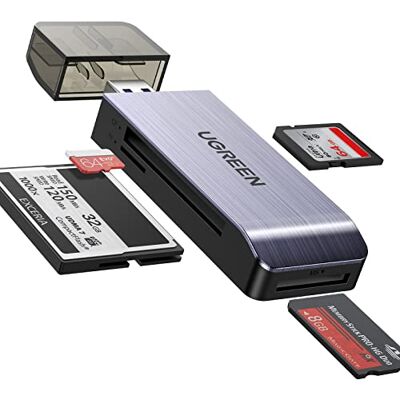 UGREEN CM180 4-in-1 USB 3.0 kaartlezer, grijs UGREEN CM180 4-in-1 USB 3.0 kaartlezer, grijs