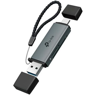 TP-Link UA430D SD-kaartlezer, USB 3.0 type C & A, ondersteunt SD/SDHC/SDXC/mircoSD/microSDHC/microSDXC, UHS-I, compatibel met telefoon (iOS/Android), tablet, laptop en desktop TP-Link UA430D SD-kaartlezer, USB 3.0 type C & A, ondersteunt SD/SDHC/SDXC/mircoSD/microSDHC/microSDXC, UHS-I, compatibel met telefoon (iOS/Android), tablet, laptop en desktop