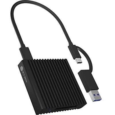 ICY BOX CFexpress Type B kaartlezer met USB 3.2 Gen 2 (10 Gbit/s), lezer, USB-C & USB-A, aluminium, Android/Windows/Mac OS, IB-CR404-C31 ICY BOX CFexpress Type B kaartlezer met USB 3.2 Gen 2 (10 Gbit/s), lezer, USB-C & USB-A, aluminium, Android/Windows/Mac OS, IB-CR404-C31