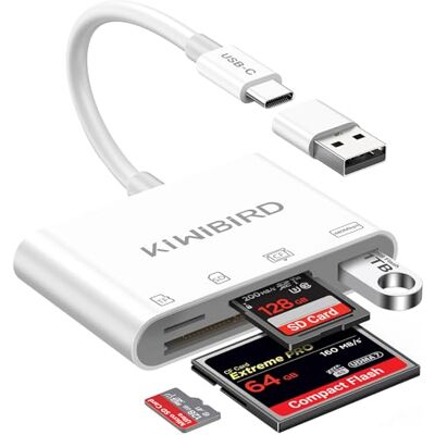 KiwiBird USB C CF-kaartlezer, compacte USB-flashdrive KiwiBird USB C CF-kaartlezer, compacte USB-flashdrive